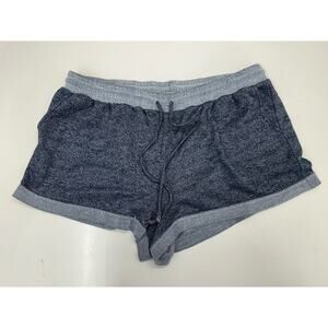 LILI Sport Womens Shorts Plus Size 2X Blue Elastic Waist Drawstring Comfy Shorts